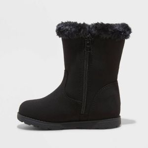 Toddler Girls' Leah Winter Shearling Style Boots - Cat & Jack™ Toddler Size 5